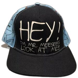 Rick and Morty MR MEESEEKS Hat Cap Snapback Adult Swim 2016 Cartoon Network Blue